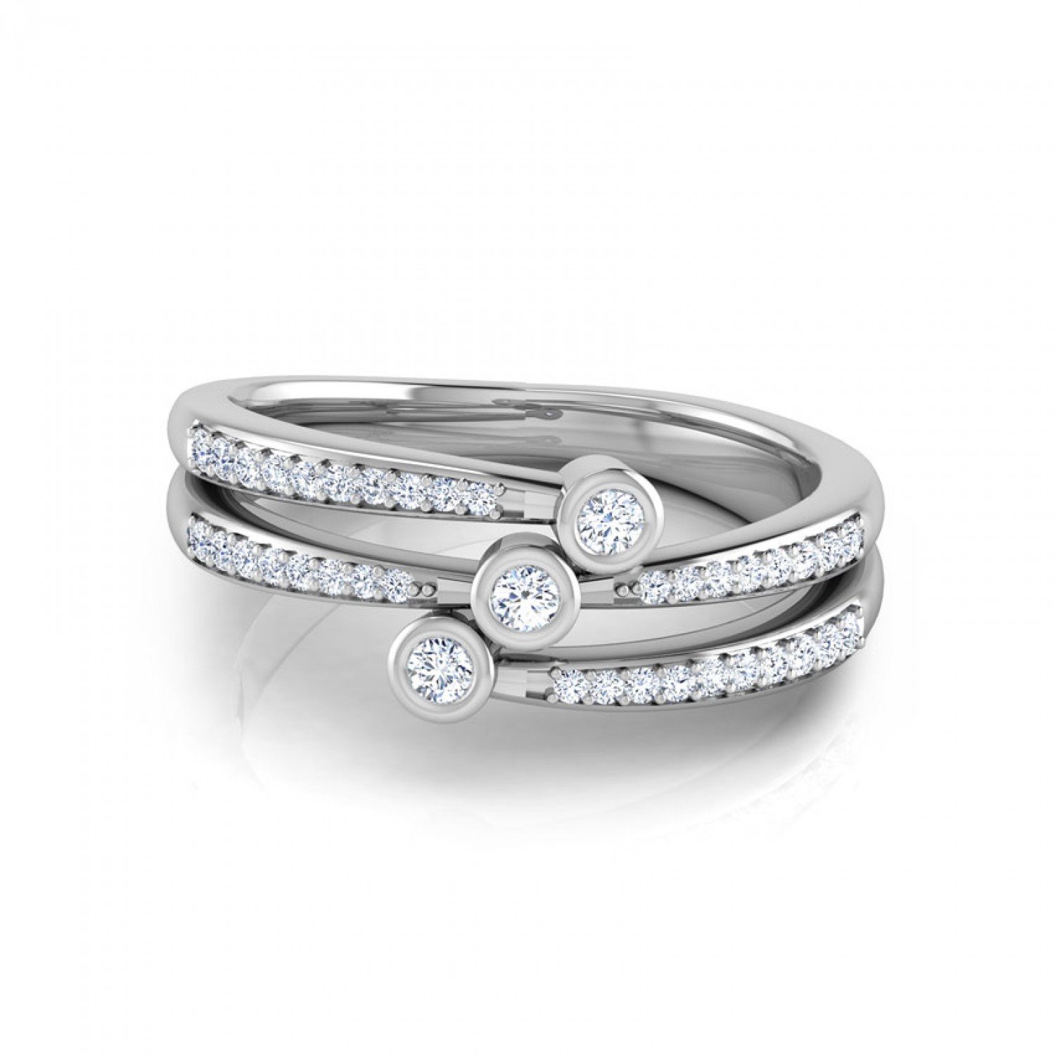 Tremor Scroll Diamond Band