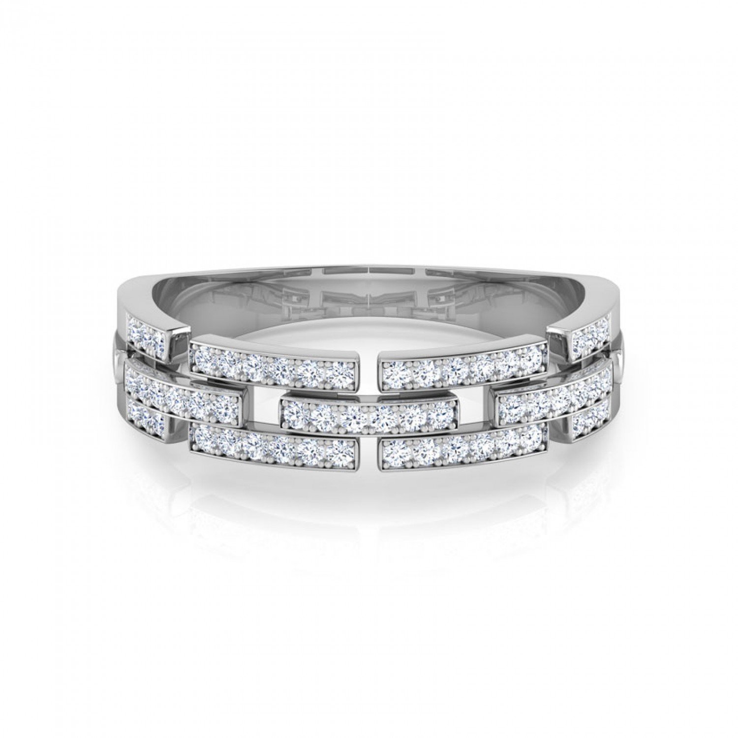 Shining Linkage Diamond Band