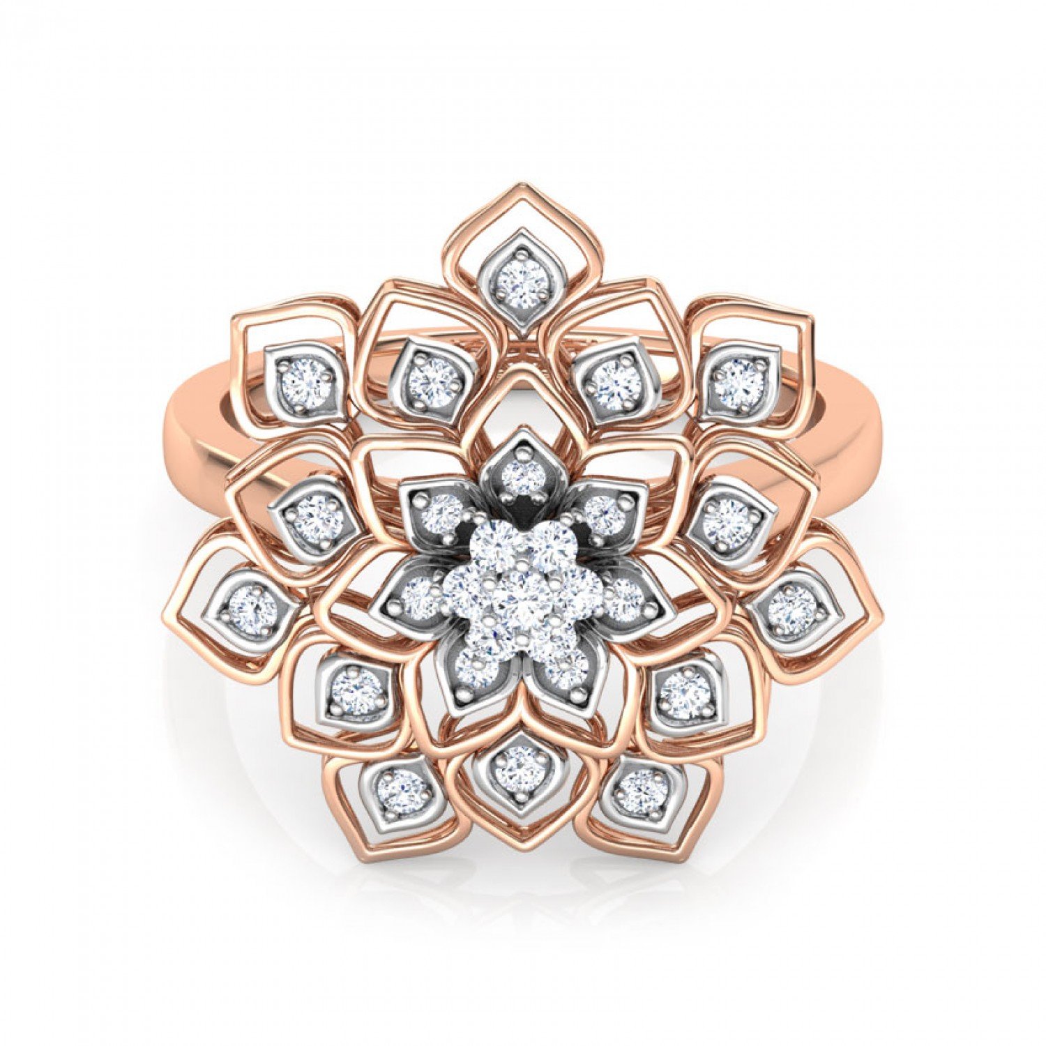 Glistening Cocktaile Diamond Ring