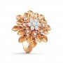 Elegant Axial Cocktaile Diamond Ring