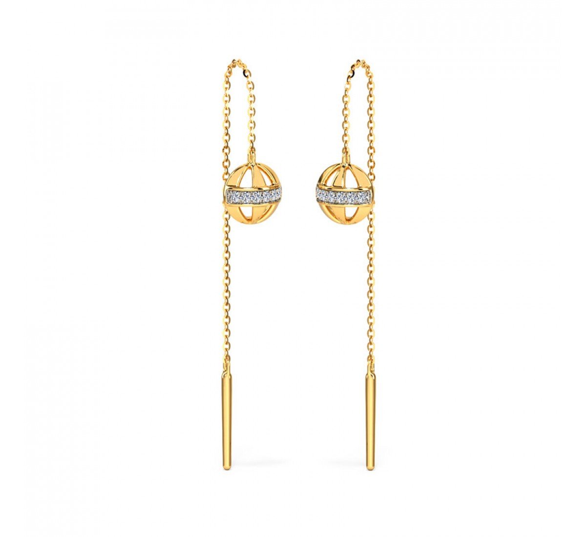 Brilliant Spherical Diamond Sui Dhaga