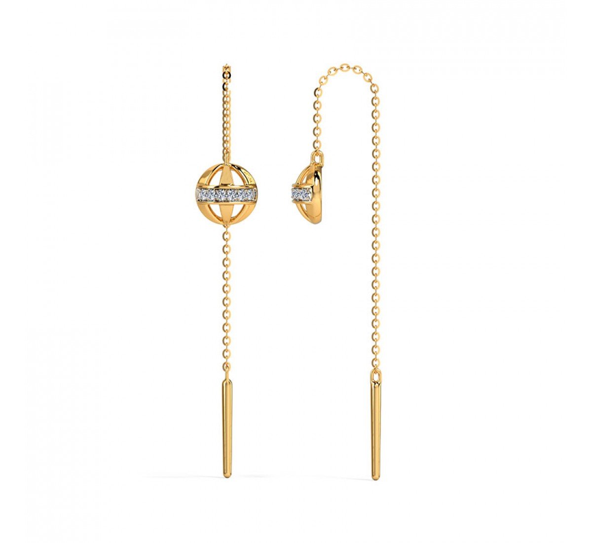 Brilliant Spherical Diamond Sui Dhaga