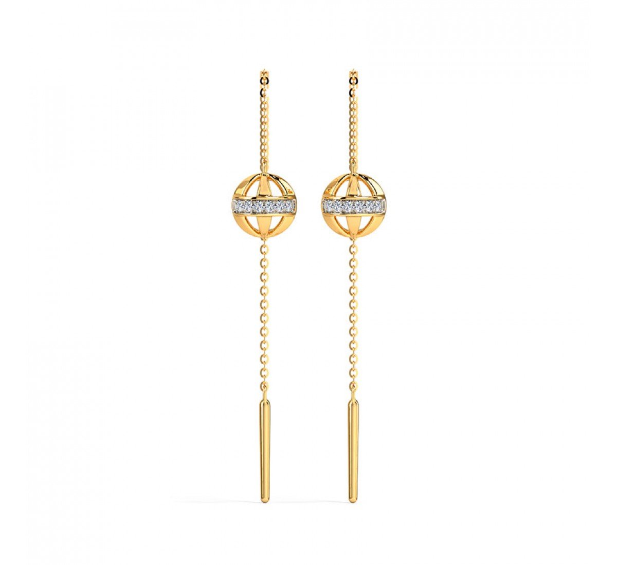 Brilliant Spherical Diamond Sui Dhaga
