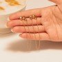 Glinting Gold Drop Earrings