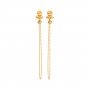 Glinting Gold Drop Earrings