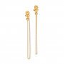 Glinting Gold Drop Earrings