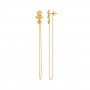Glinting Gold Drop Earrings