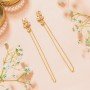 Glinting Gold Drop Earrings