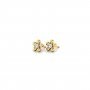 Swirly Diamond Stud Earrings