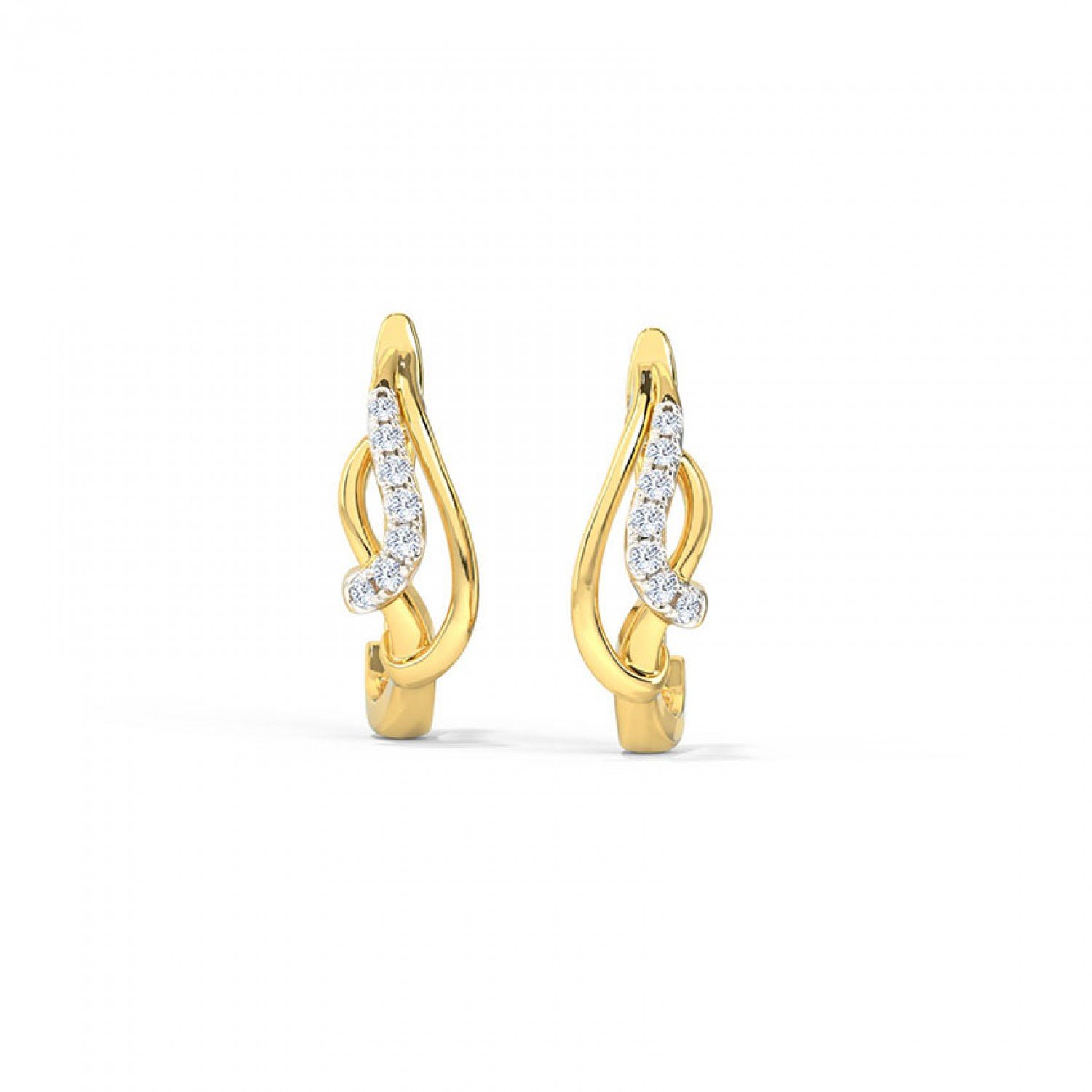 Amaya Diamond Hoop Earrings