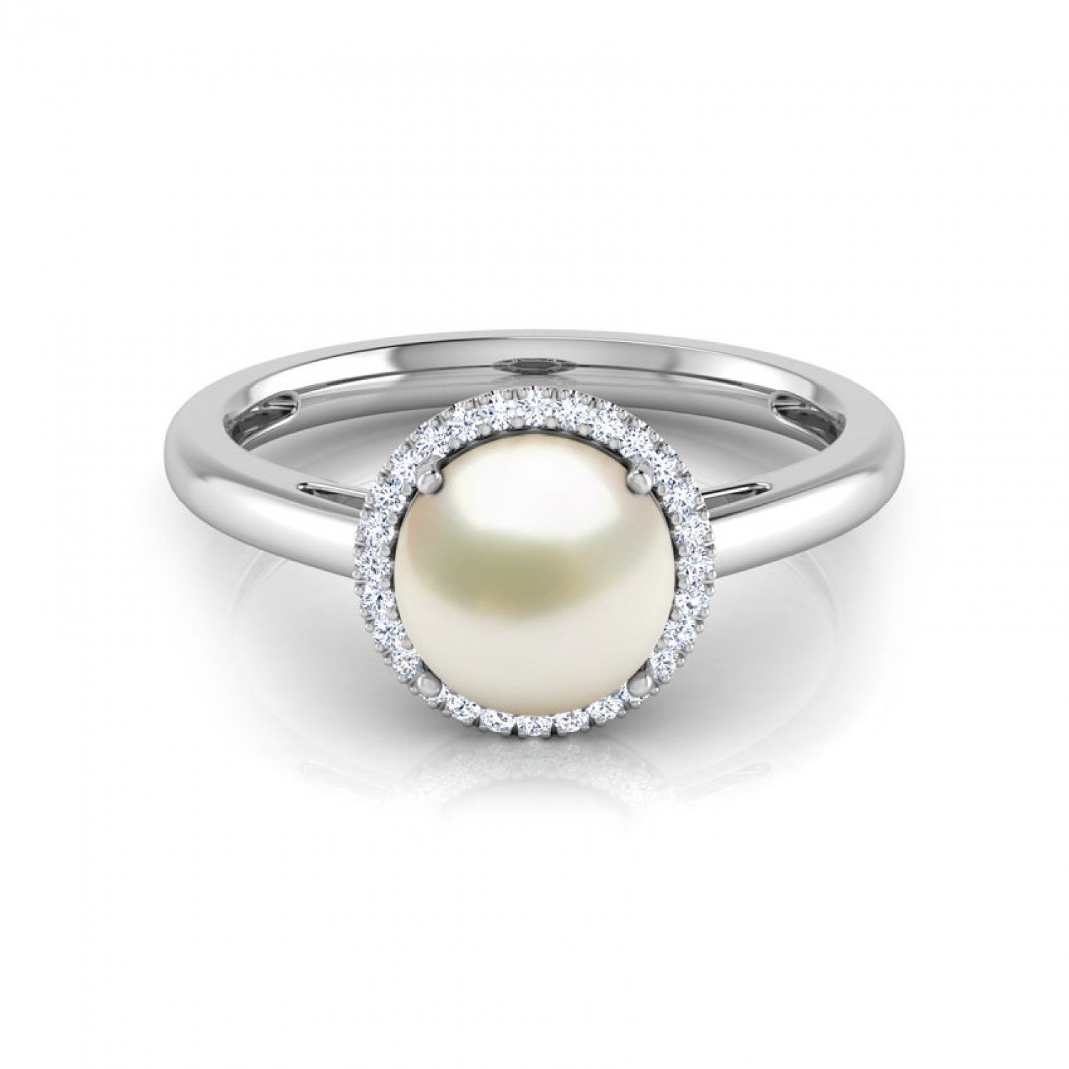Notable Pearl Birthstone Diamond Ring Notable Pearl Birthstone Diamond Ring
