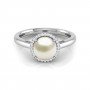 Notable Pearl Birthstone Diamond Ring