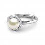 Notable Pearl Birthstone Diamond Ring