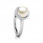 Notable Pearl Birthstone Diamond Ring