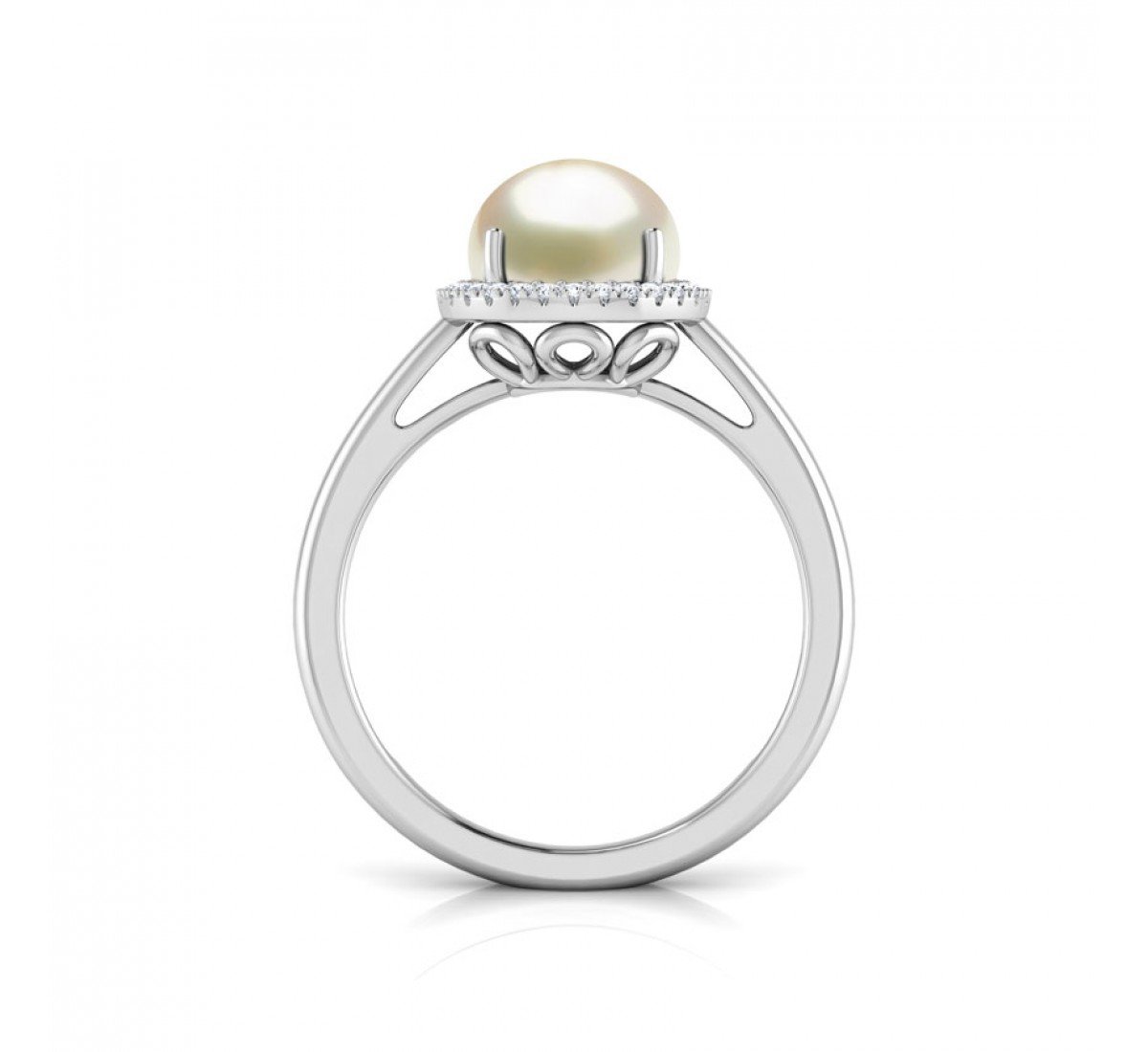 Notable Pearl Birthstone Diamond Ring