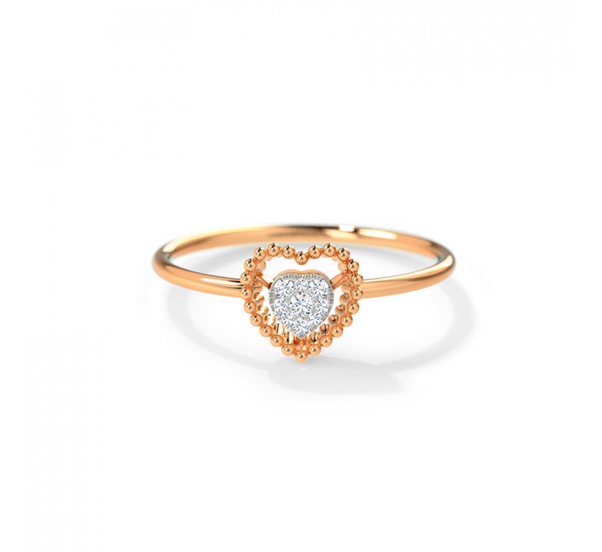 Kinjal Heart Diamond Ring