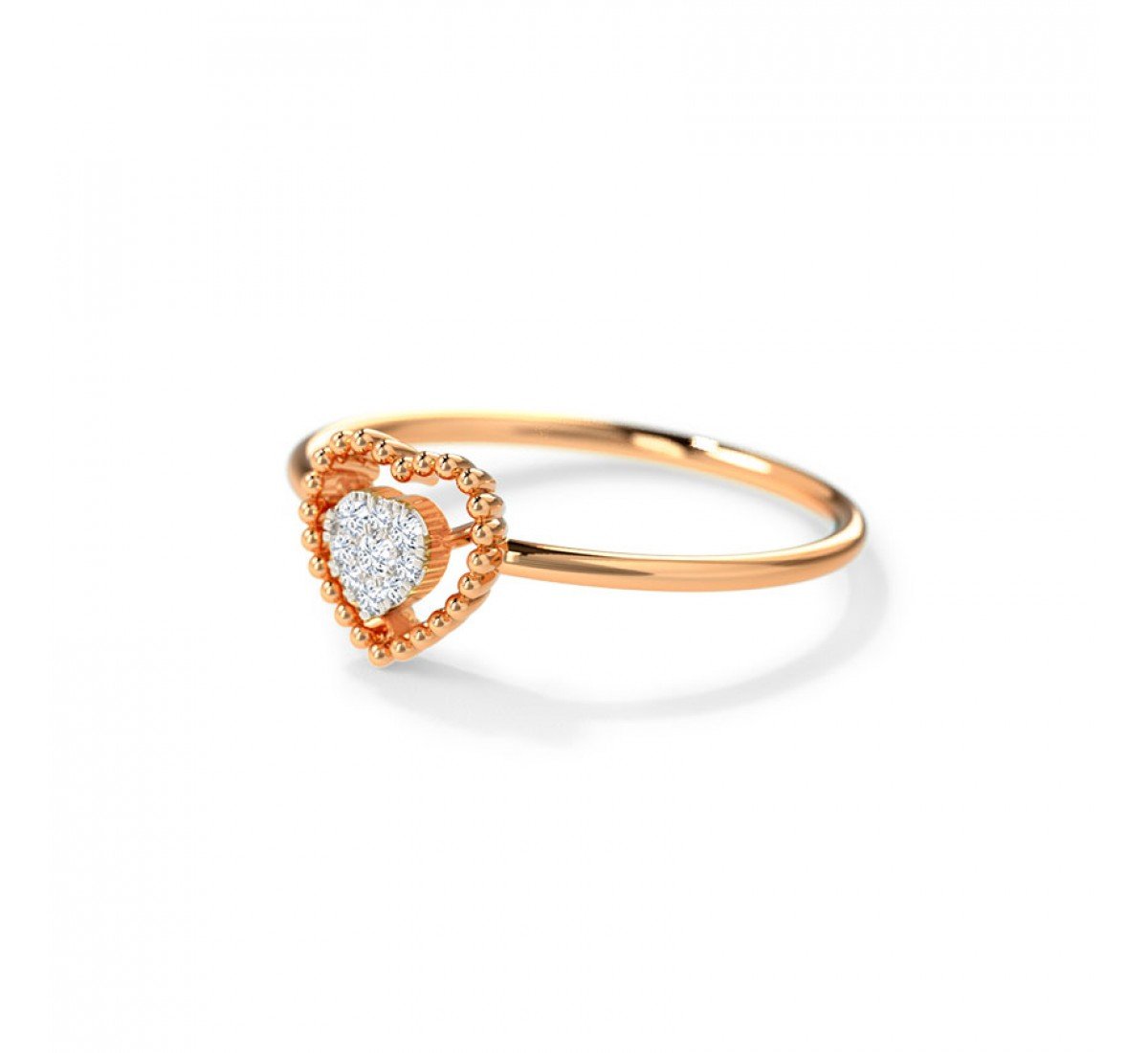 Kinjal Heart Diamond Ring