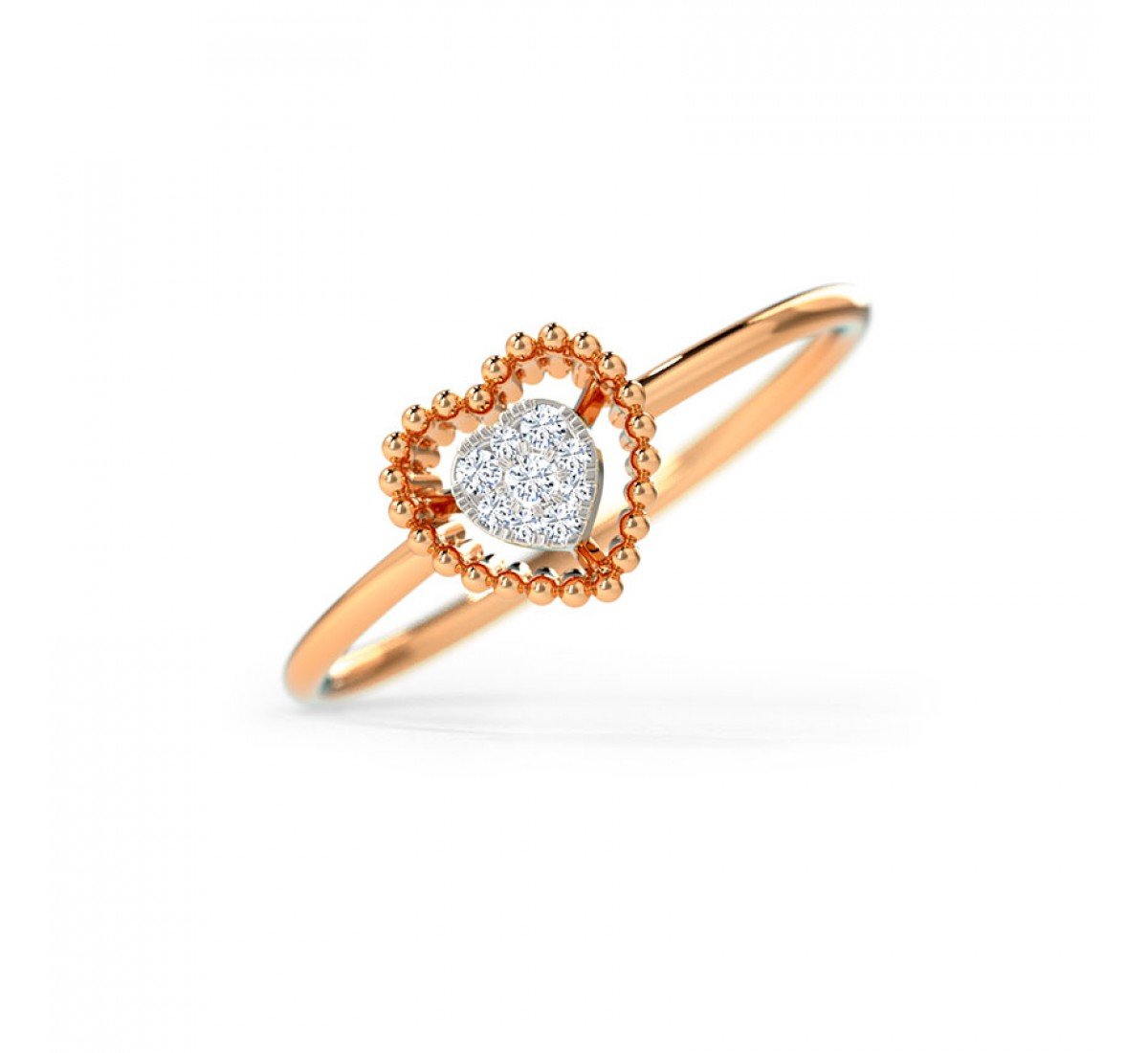Kinjal Heart Diamond Ring