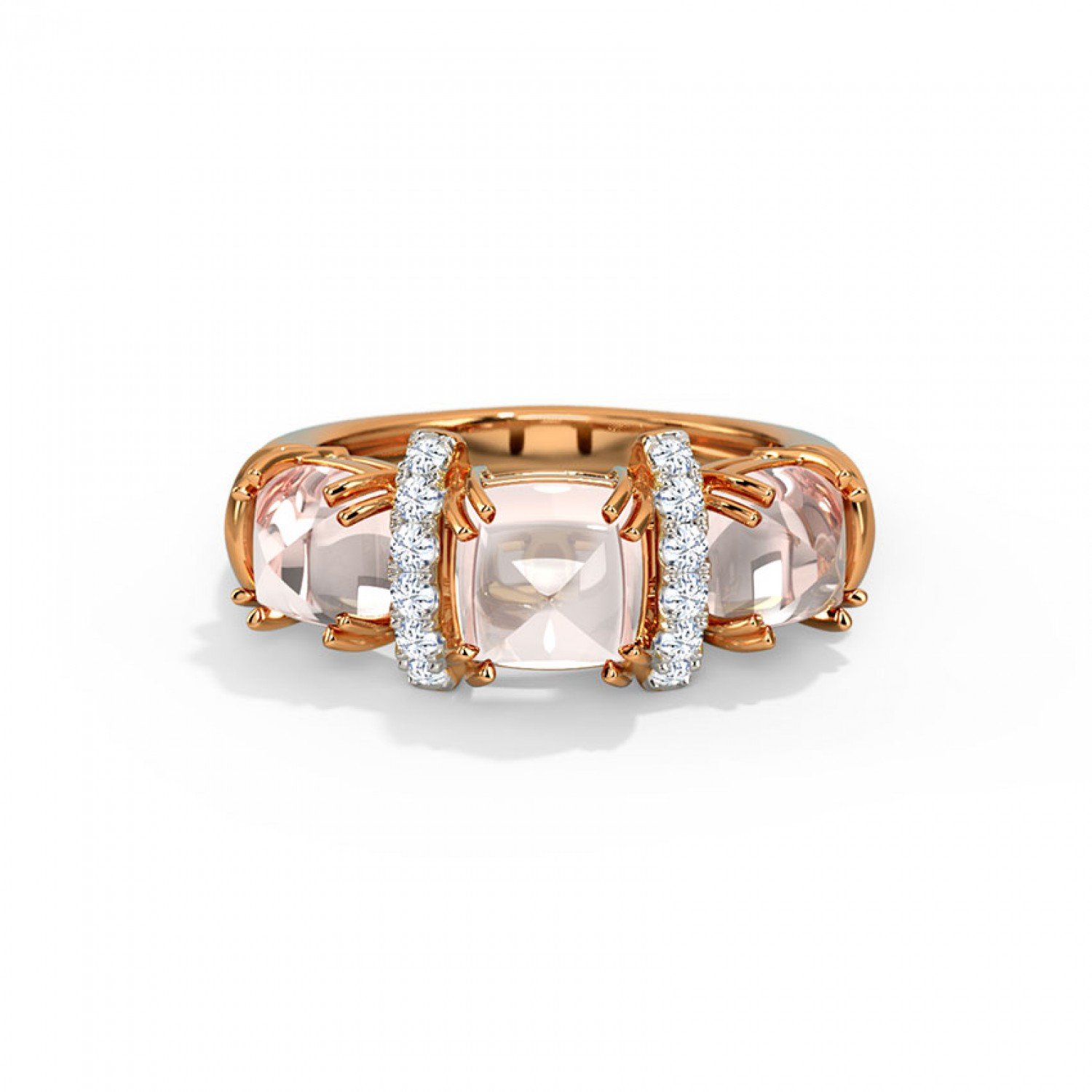 Swirly Ridge Gemstone Ring Swirly Ridge Gemstone Ring