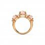 Swirly Ridge Gemstone Ring