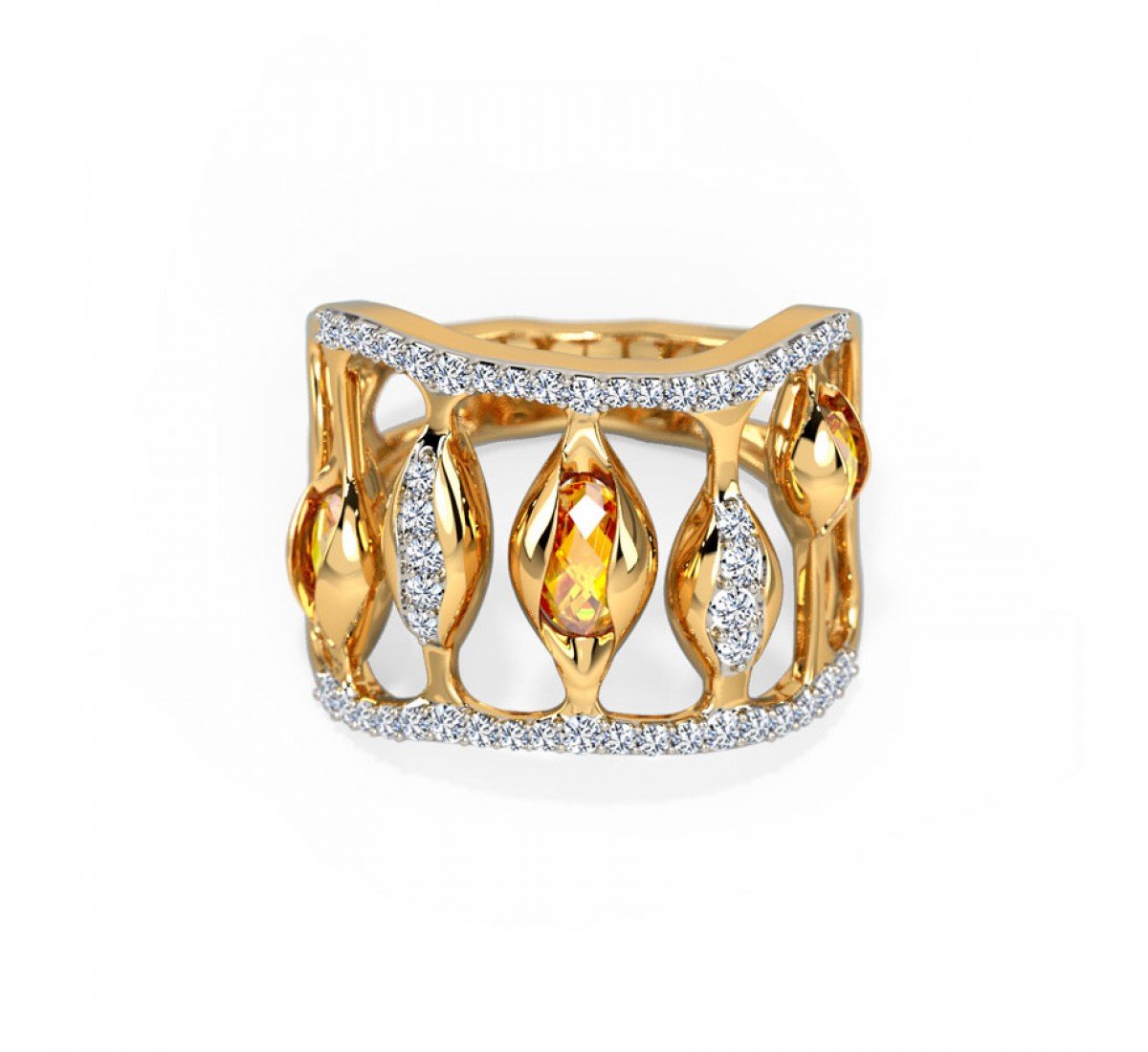 Isha Stairway Gemstone Band