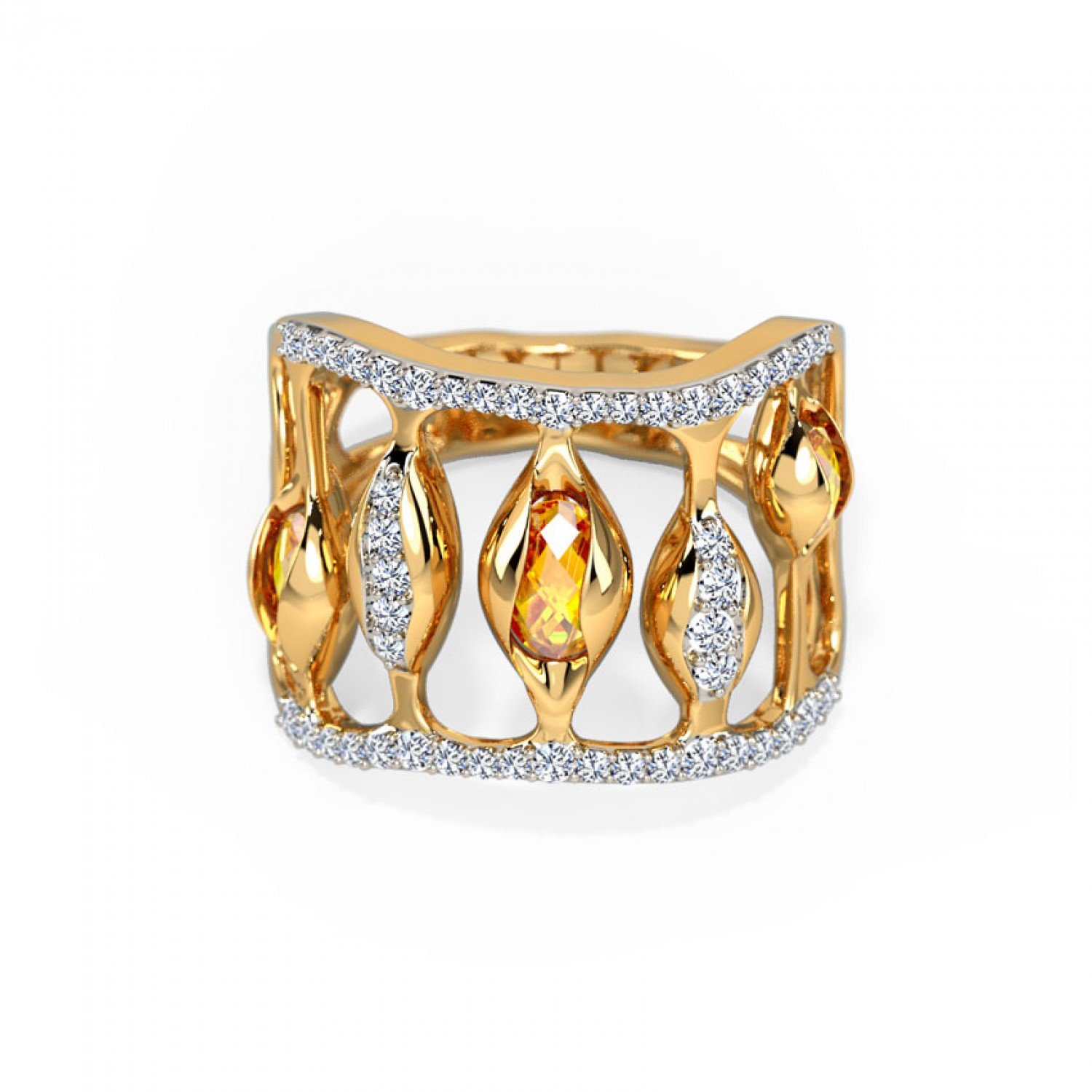 Isha Stairway Gemstone Band