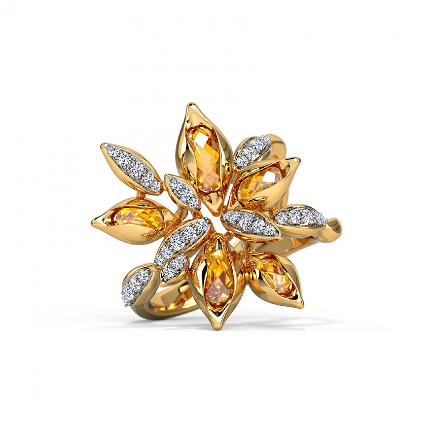 Kellie Blossom Gemstone Ring