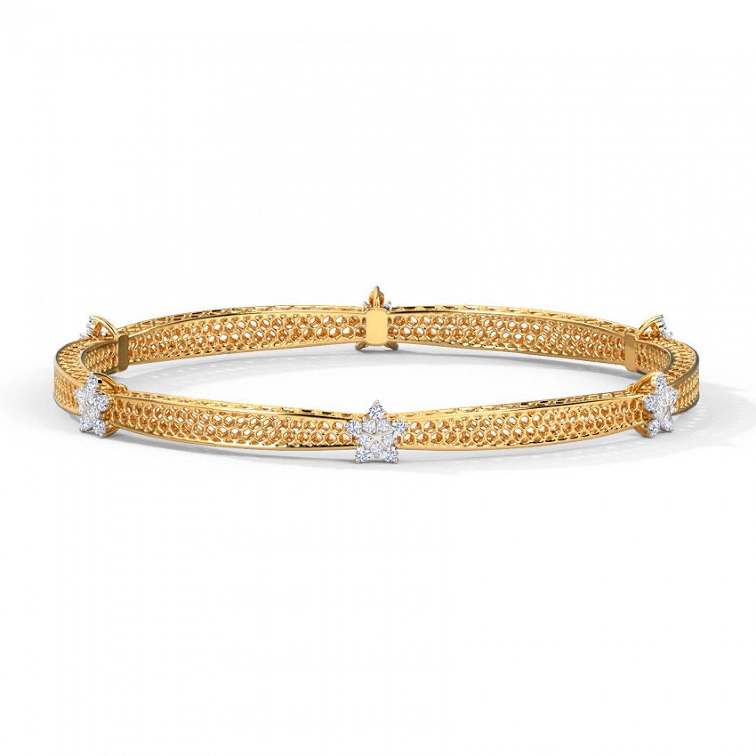 Dharma Mesh Diamond Bangle