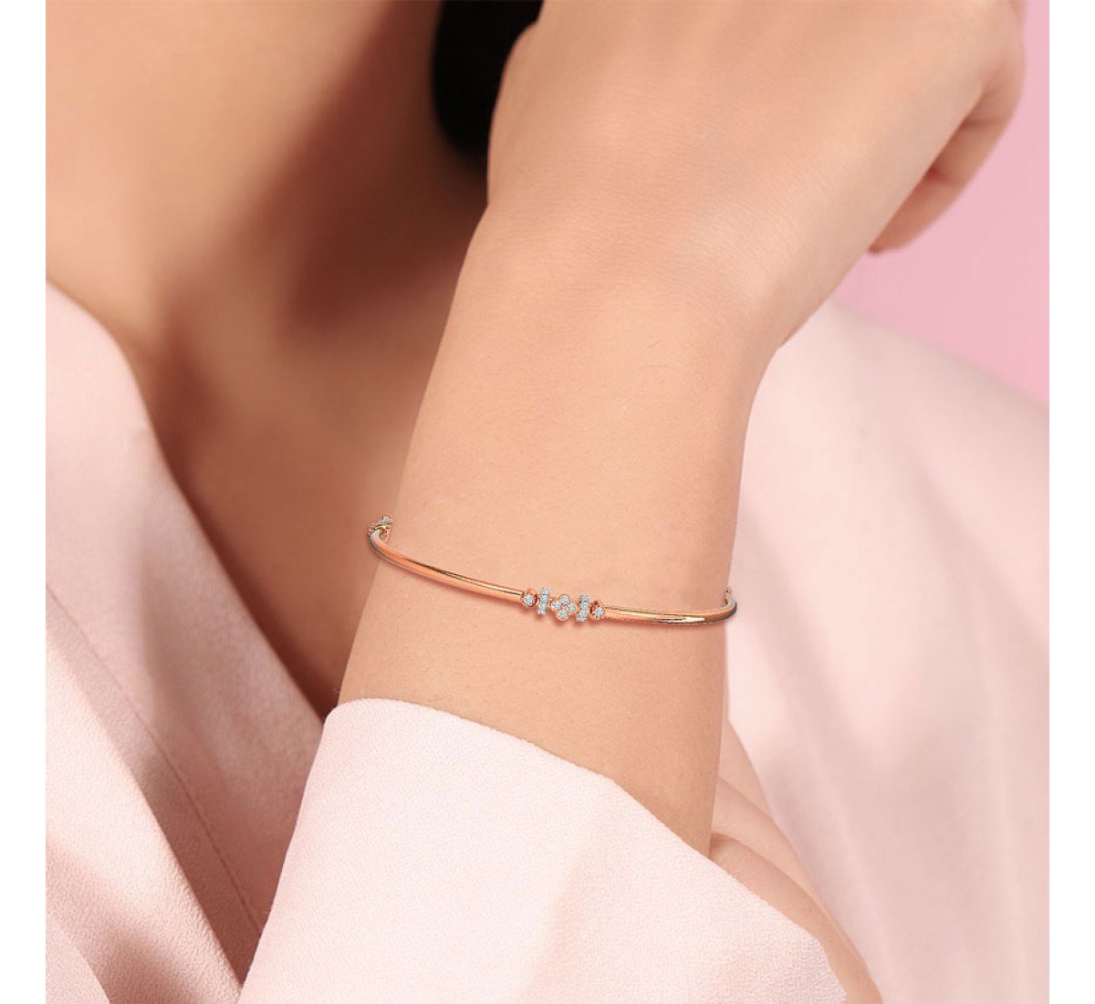 Fable Clover Diamond Bangle