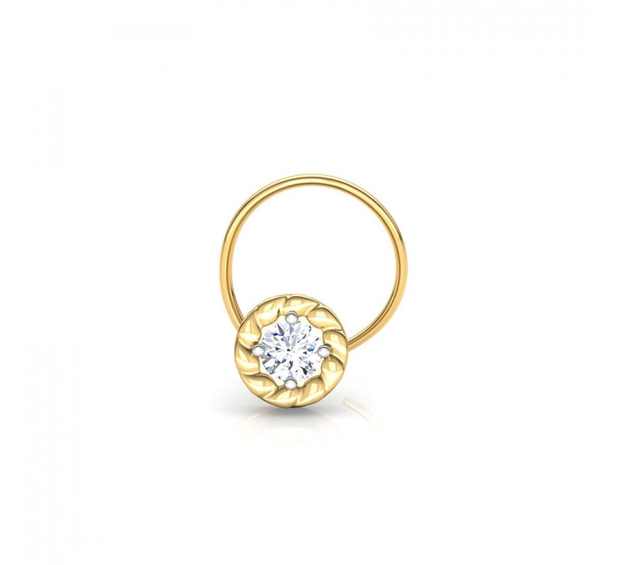 Epiphany Moon Diamond Nose Pin