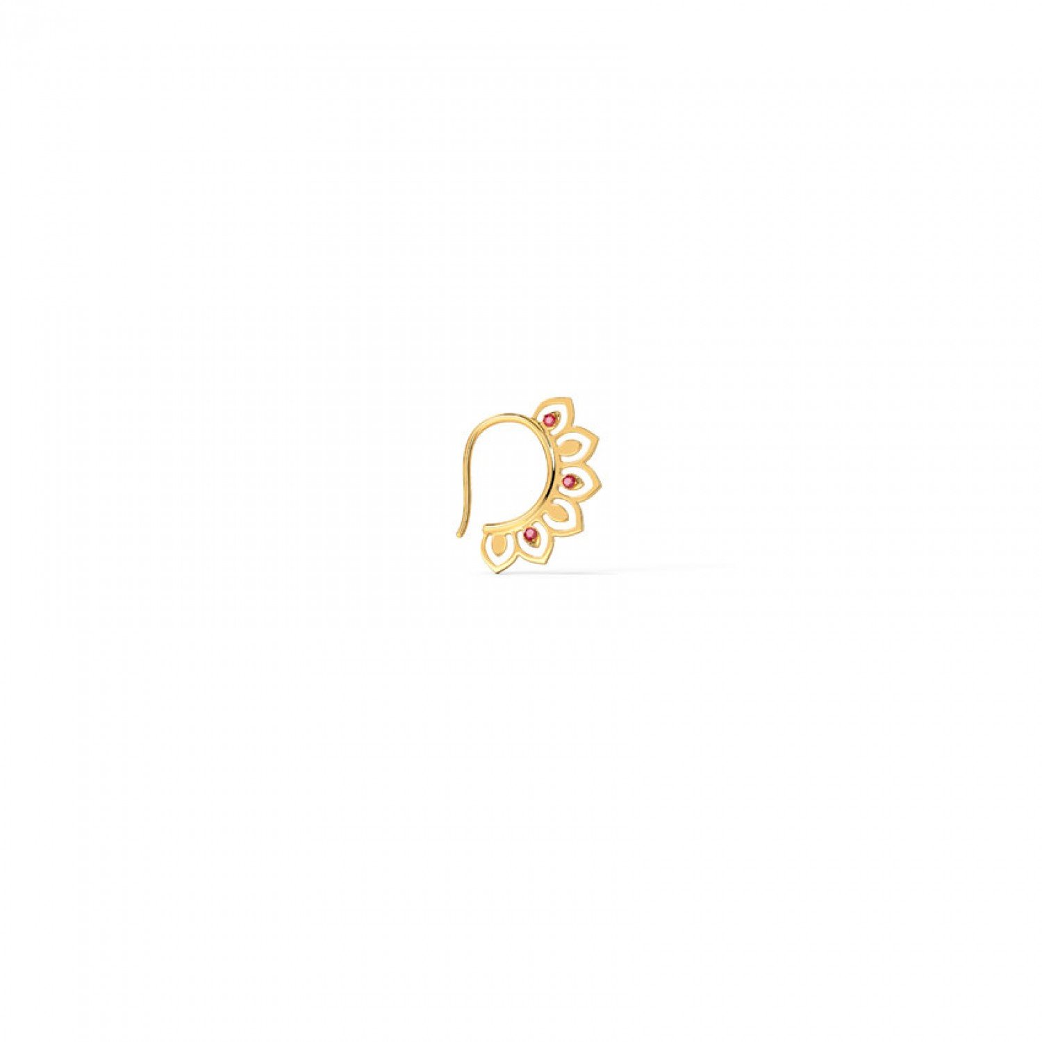 Lexicon Cutout Gemstone Nose Ring