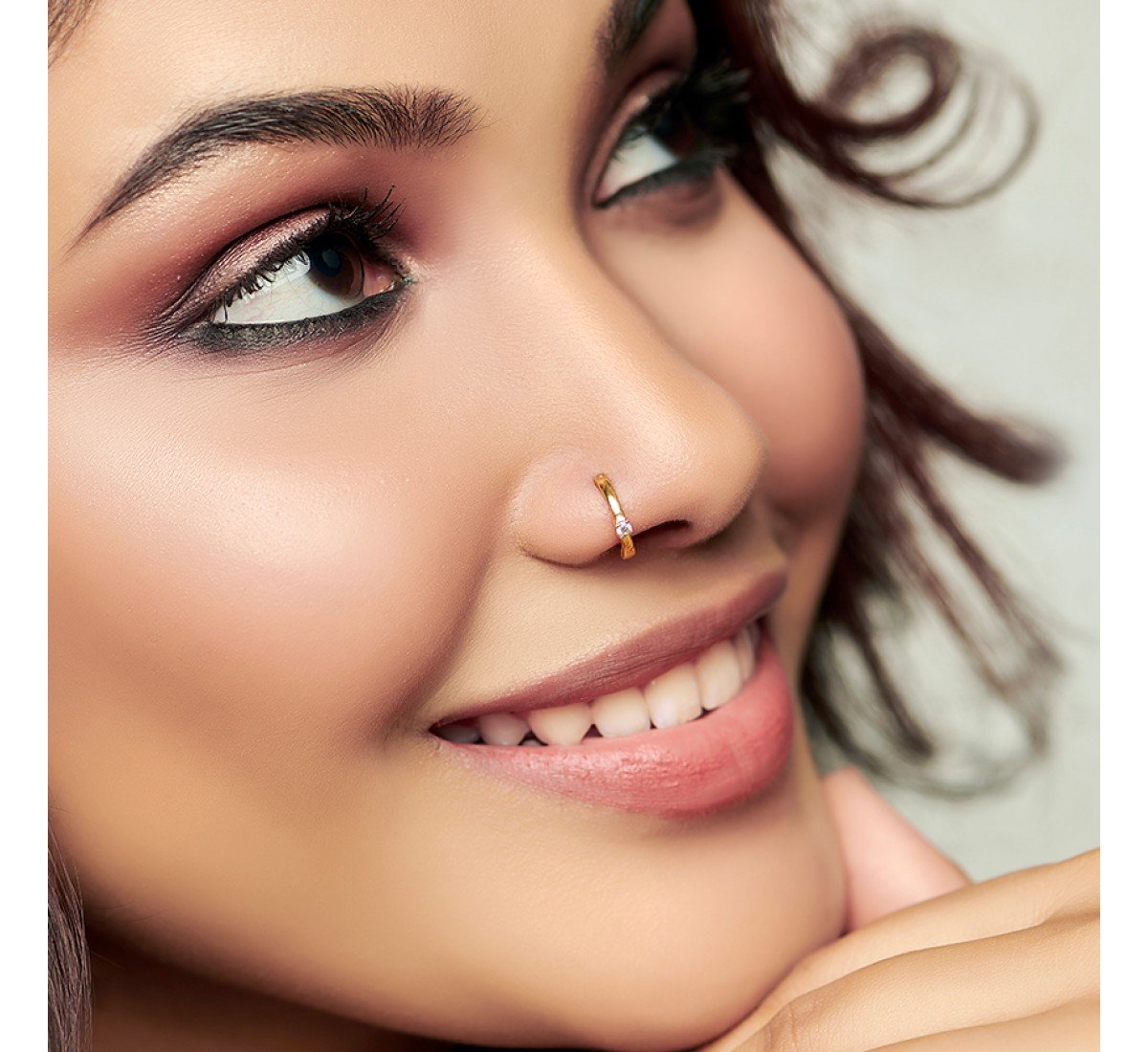 Mosaic Diamond Nose Ring