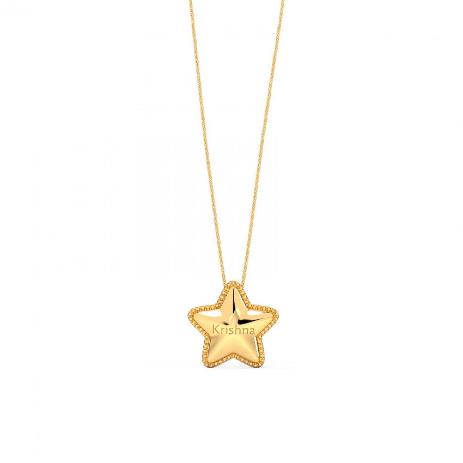 Nexus Personalised Gold Pendant
