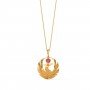 Jigsaw Pink Ruby gemstone Pendant