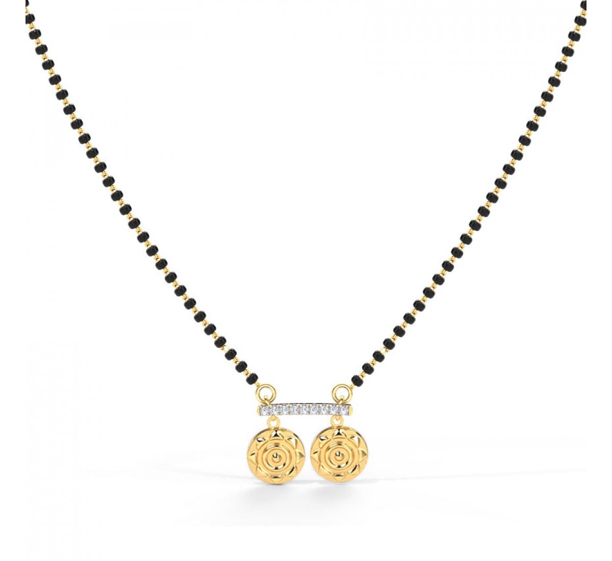 Tornado Coin Diamond Mangalsutra