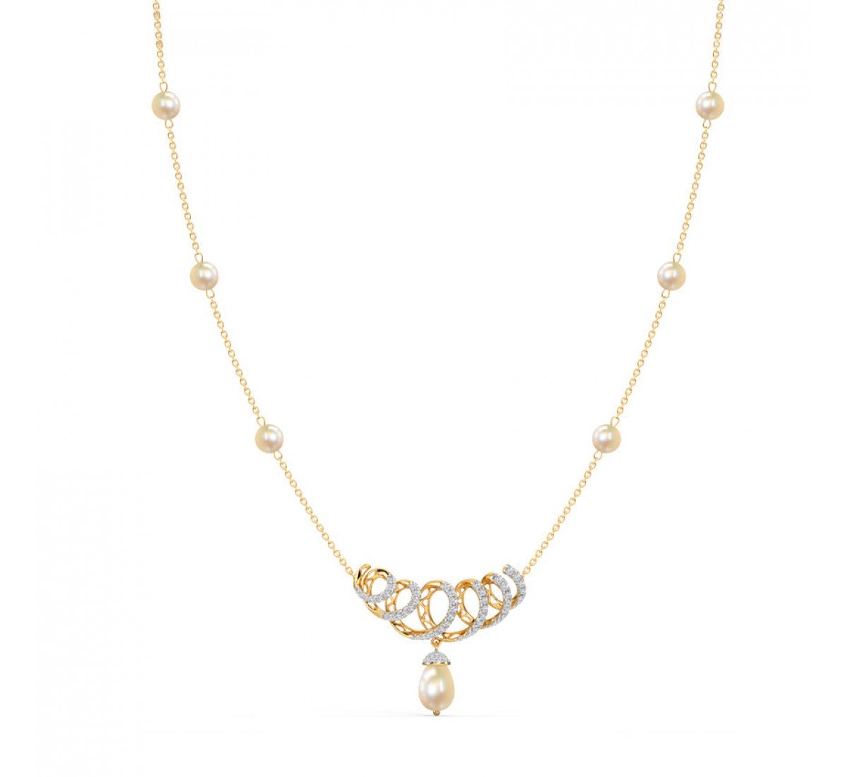Unveil Trail Pearl Necklace