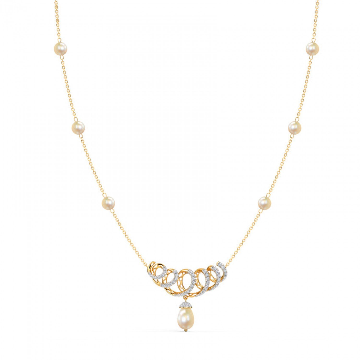 Unveil Trail Pearl Necklace