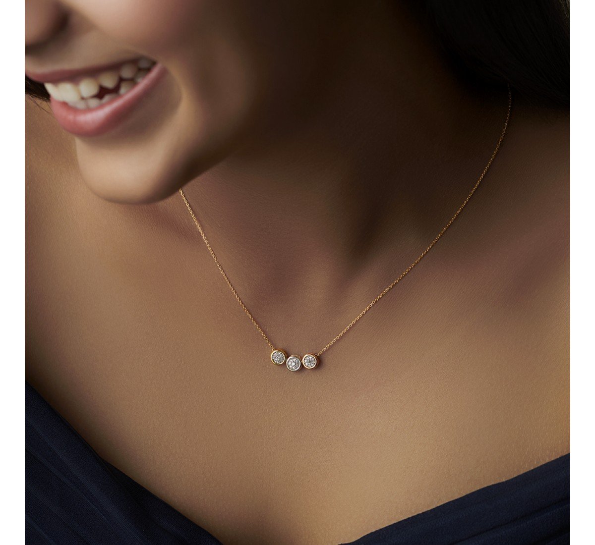 Trio Fecund Diamond Necklace