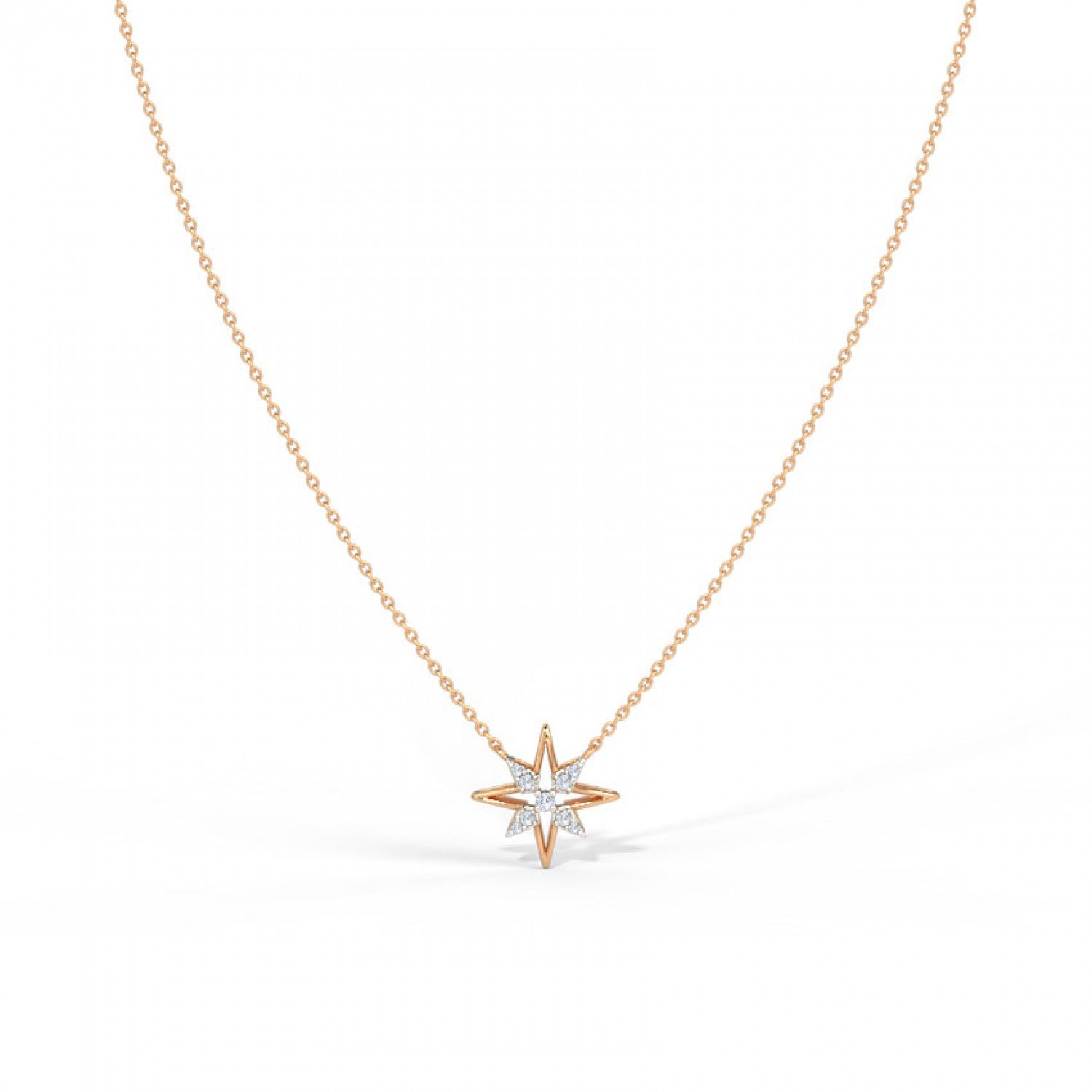 Sonorous Star Diamond Necklace