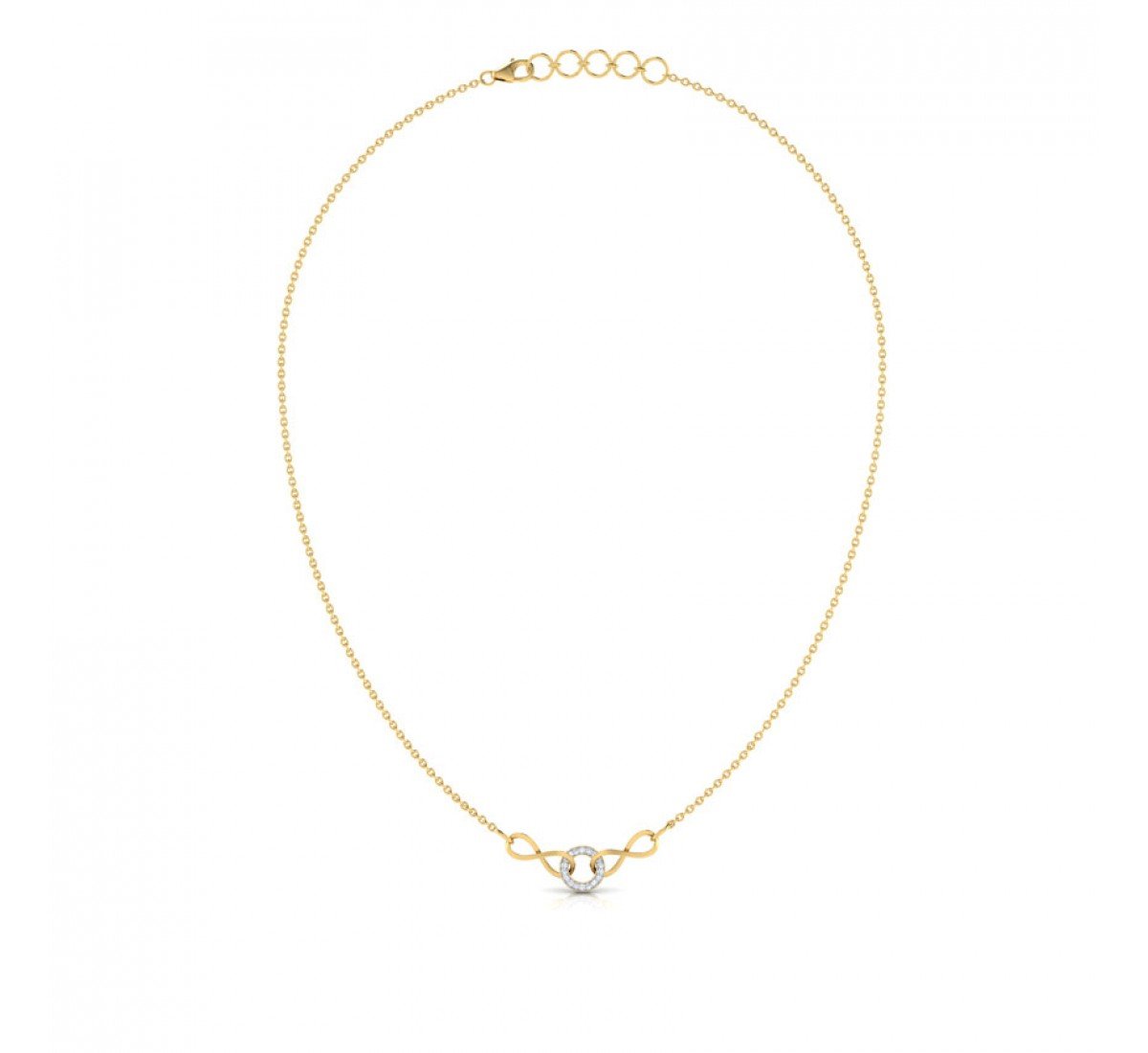 Lucent Love Infinity Diamond Necklace
