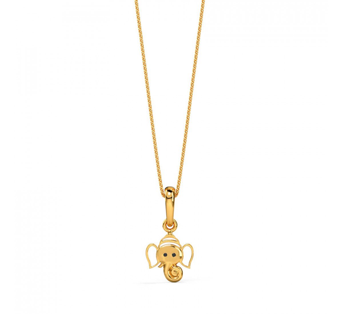 Gold Pendant Ganesh Ji for Kids