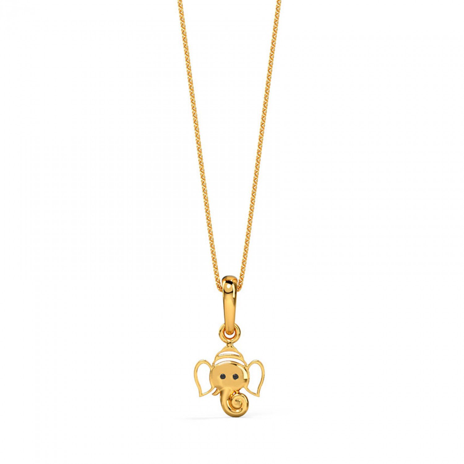 Gold Pendant Ganesh Ji for Kids