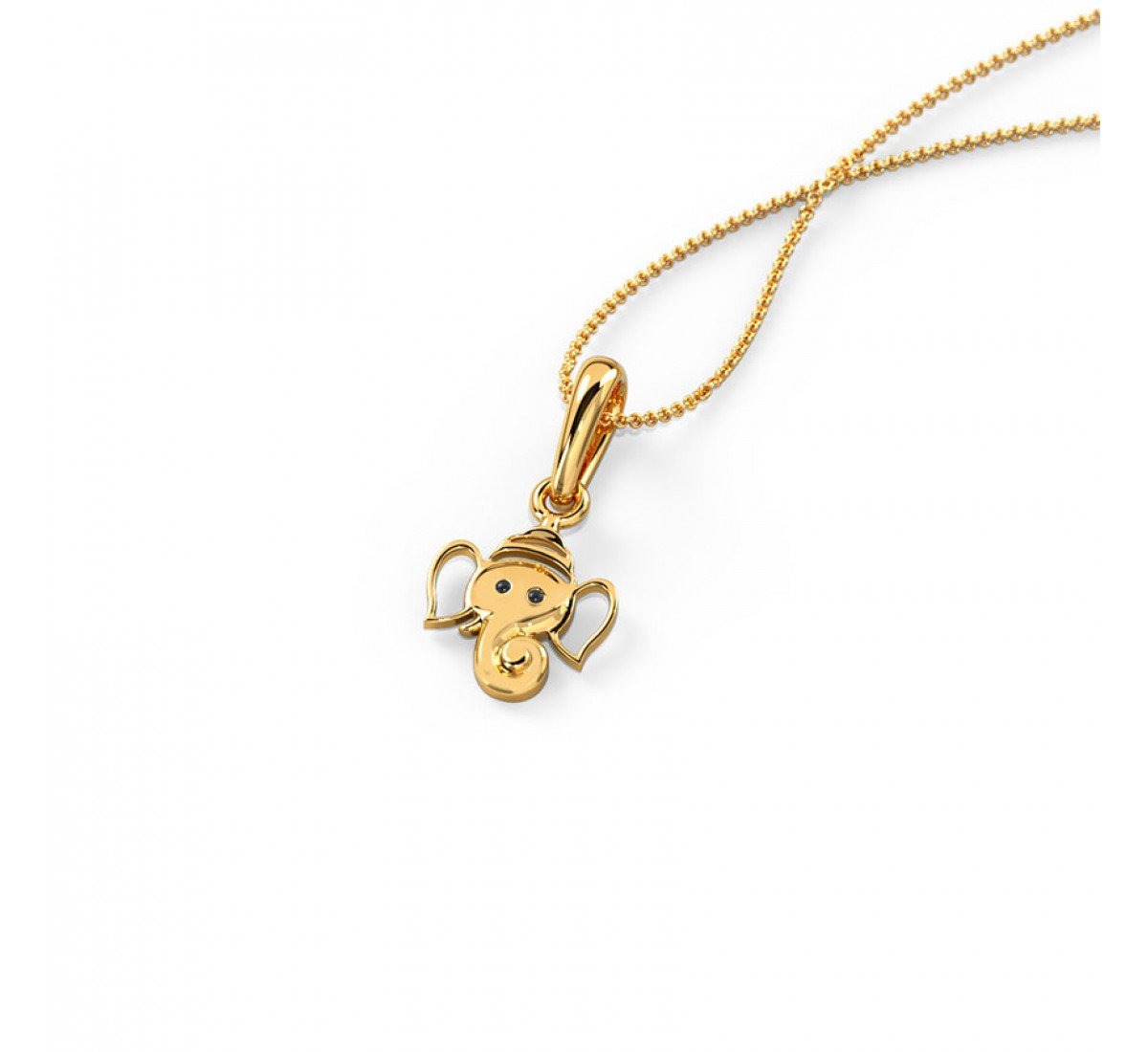 Gold Pendant Ganesh Ji for Kids