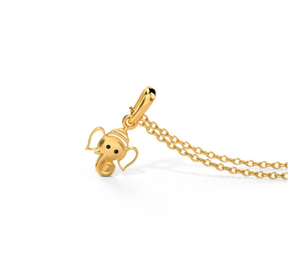Gold Pendant Ganesh Ji for Kids