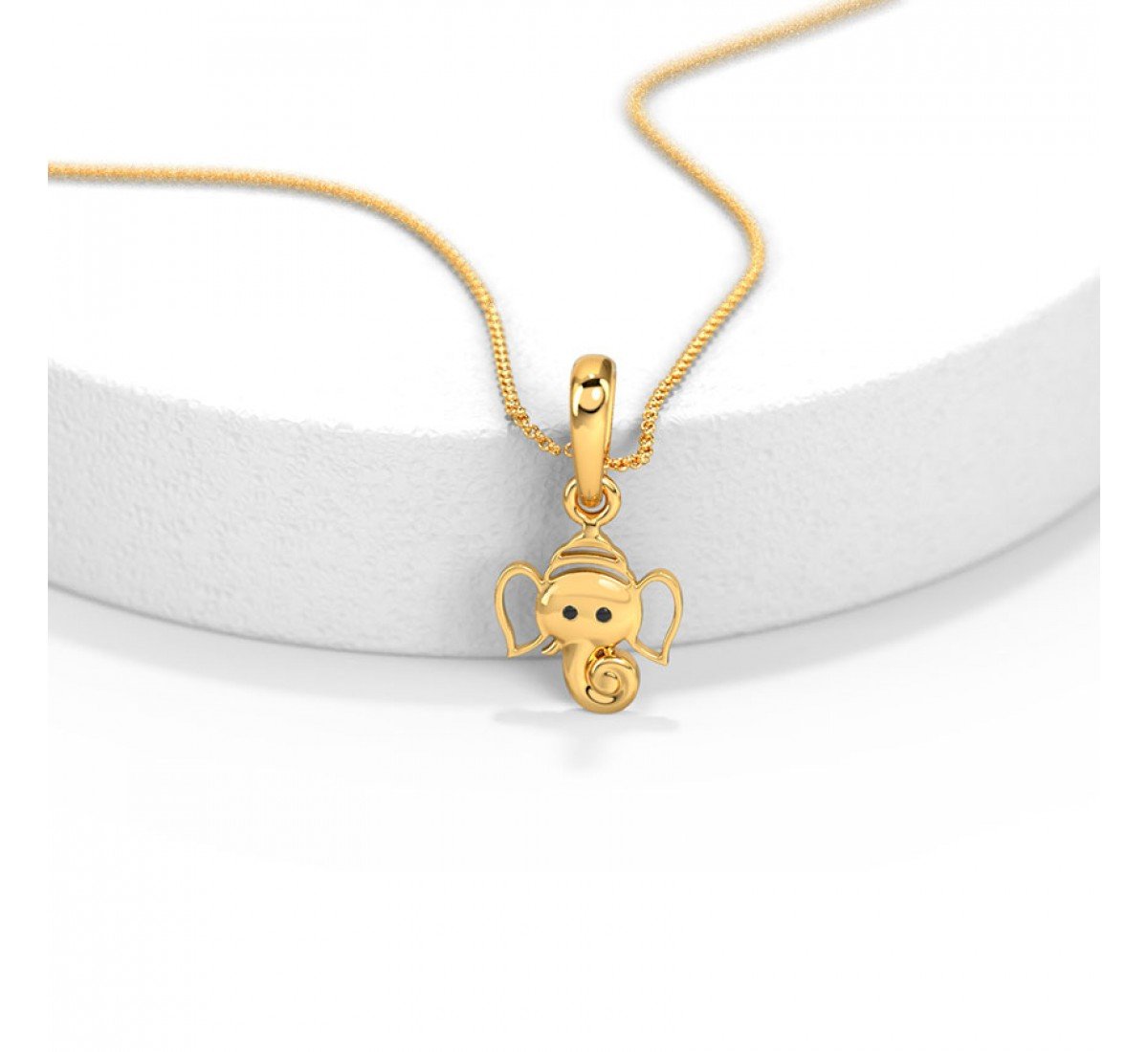 Gold Pendant Ganesh Ji for Kids