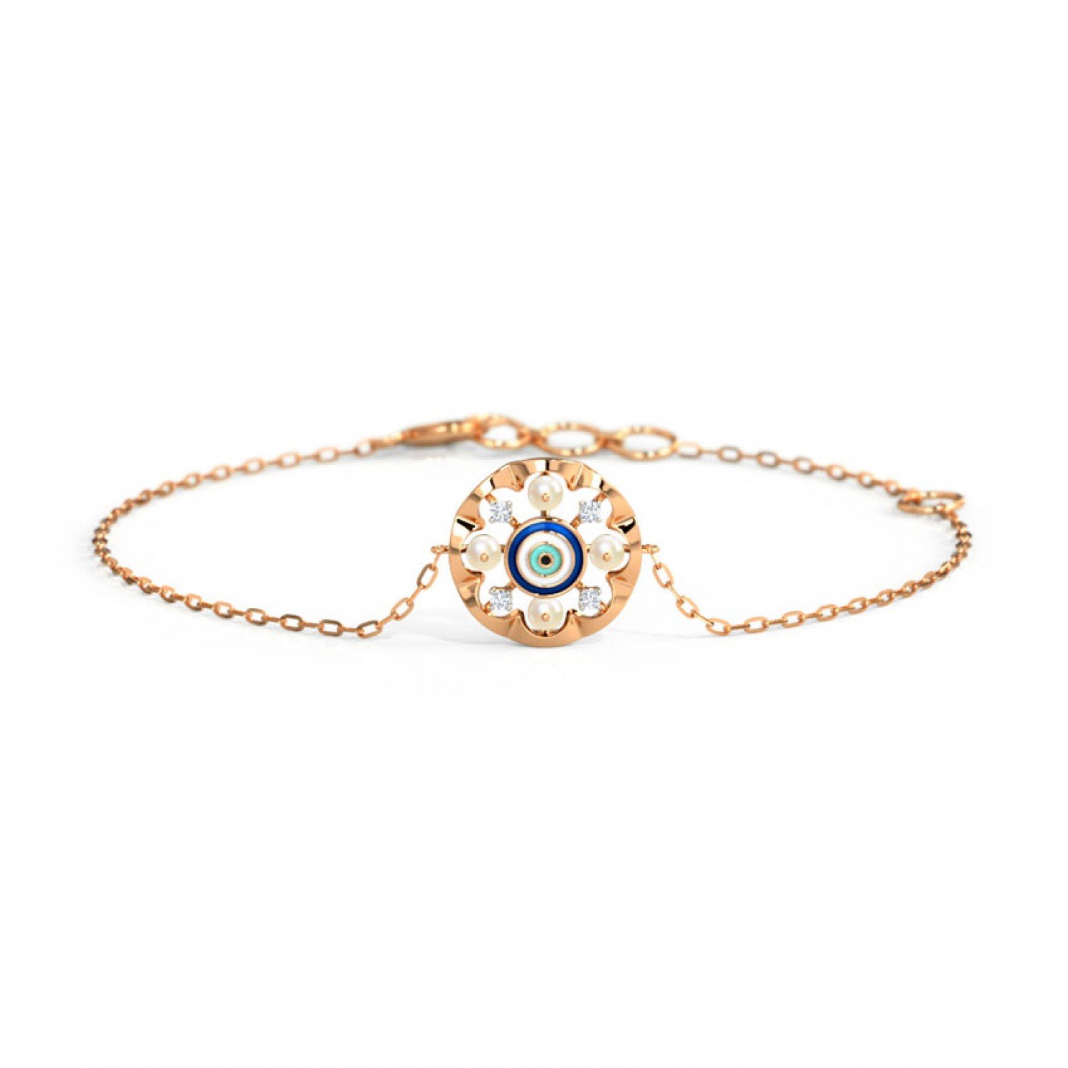 Azure Evil Eye Gemstone Bracelet Azure Evil Eye Gemstone Bracelet