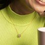 Floral Evil Eye Diamond Necklace