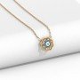 Floral Evil Eye Diamond Necklace