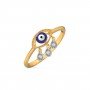 Protective Evil Eye Diamond Ring
