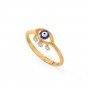 Protective Evil Eye Diamond Ring